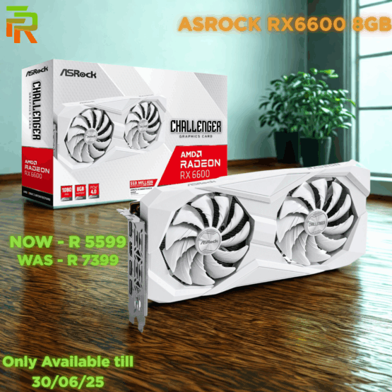 ASRock Radeon RX 6600 Challenger D 8GB GDDR6 White Edition - Image 2