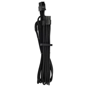 Corsair Premium Individually Sleeved PCIe Cables (Single Connector) Type 4 Gen 4 – Black