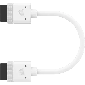 CORSAIR iCUE LINK Cable; 2x 100mm with Straight connectors; White