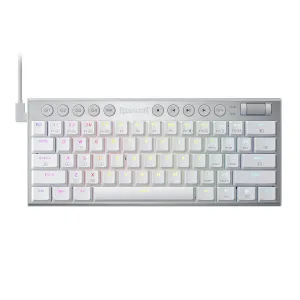 Redragon K632 HORUS Mini 60% RGB Wired Gaming Keyboard – White