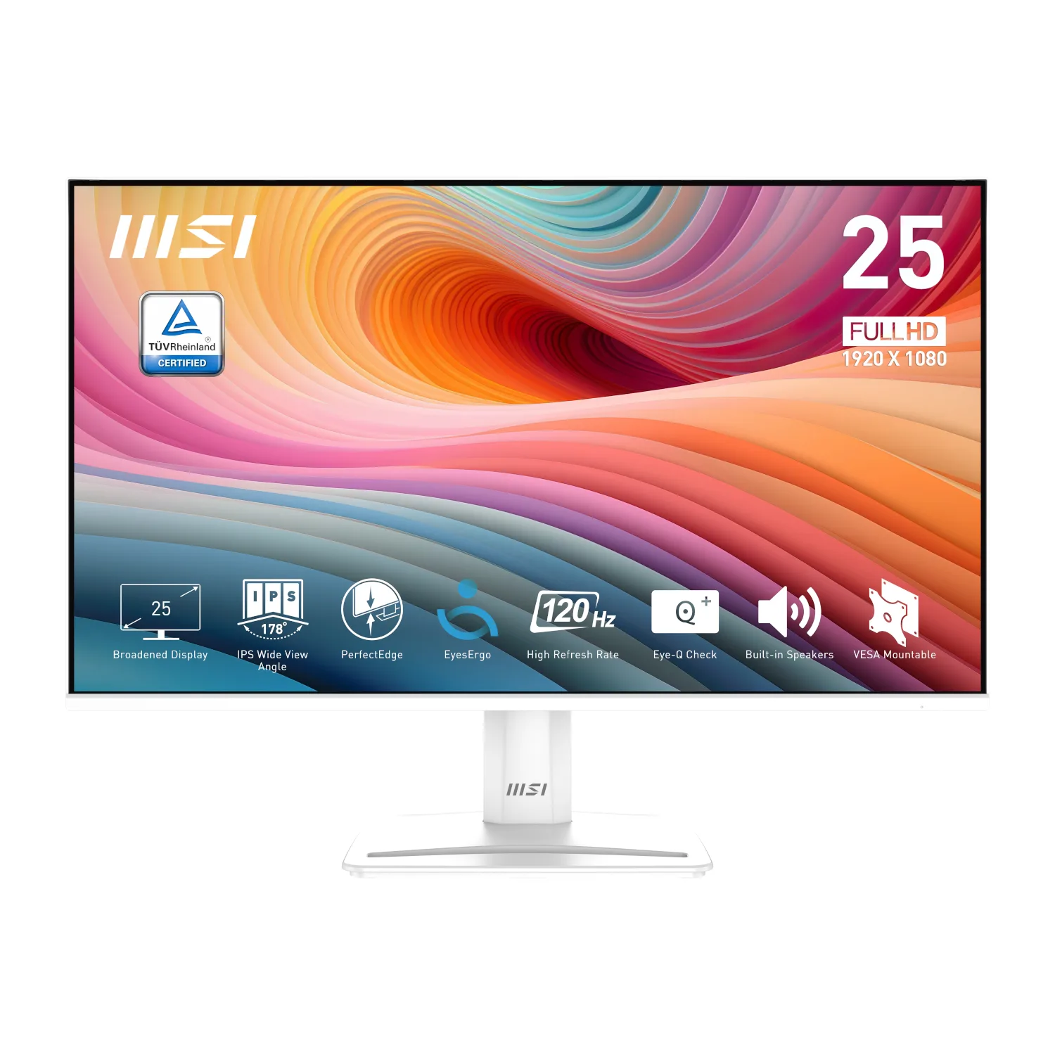 MSI PerfectEdge PRO MP251W E2 24.5" FHD IPS Office Monitor β White
