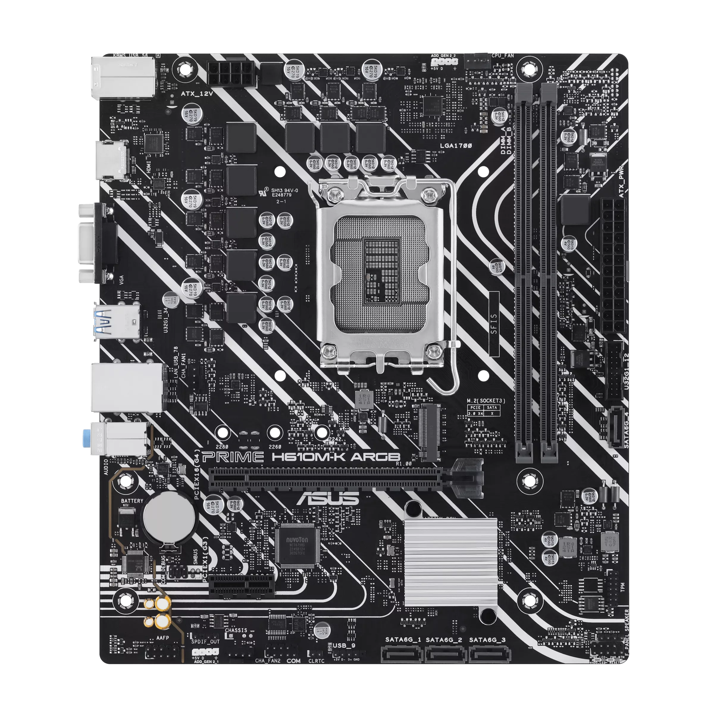 ASUS PRIME H610M-K ARGB | LGA 1700 | DDR5 - Image 2