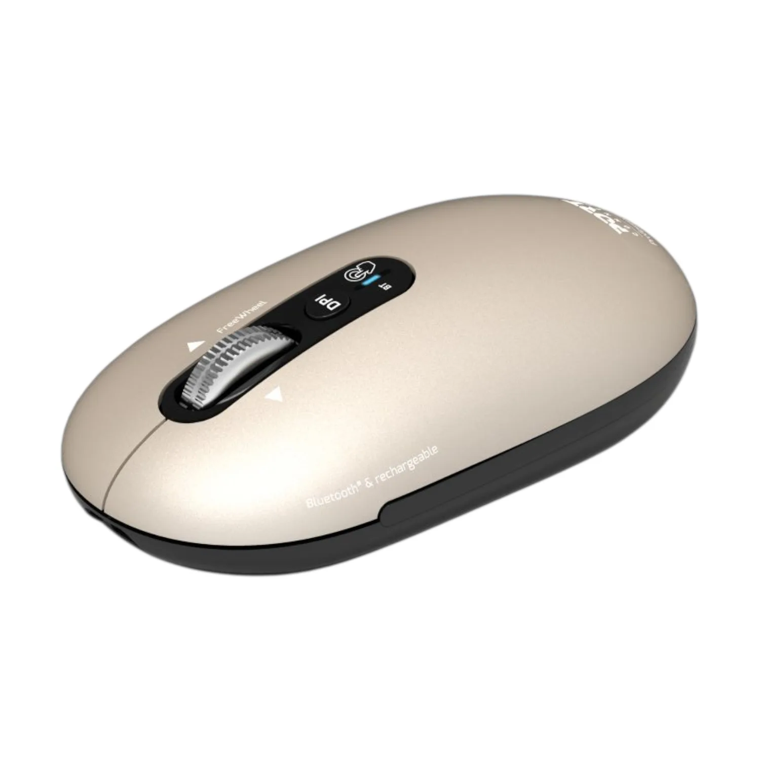 Port Connect PURE MAC Rechargeable Wireless and Bluetooth Mouse - Pearl - Image 3