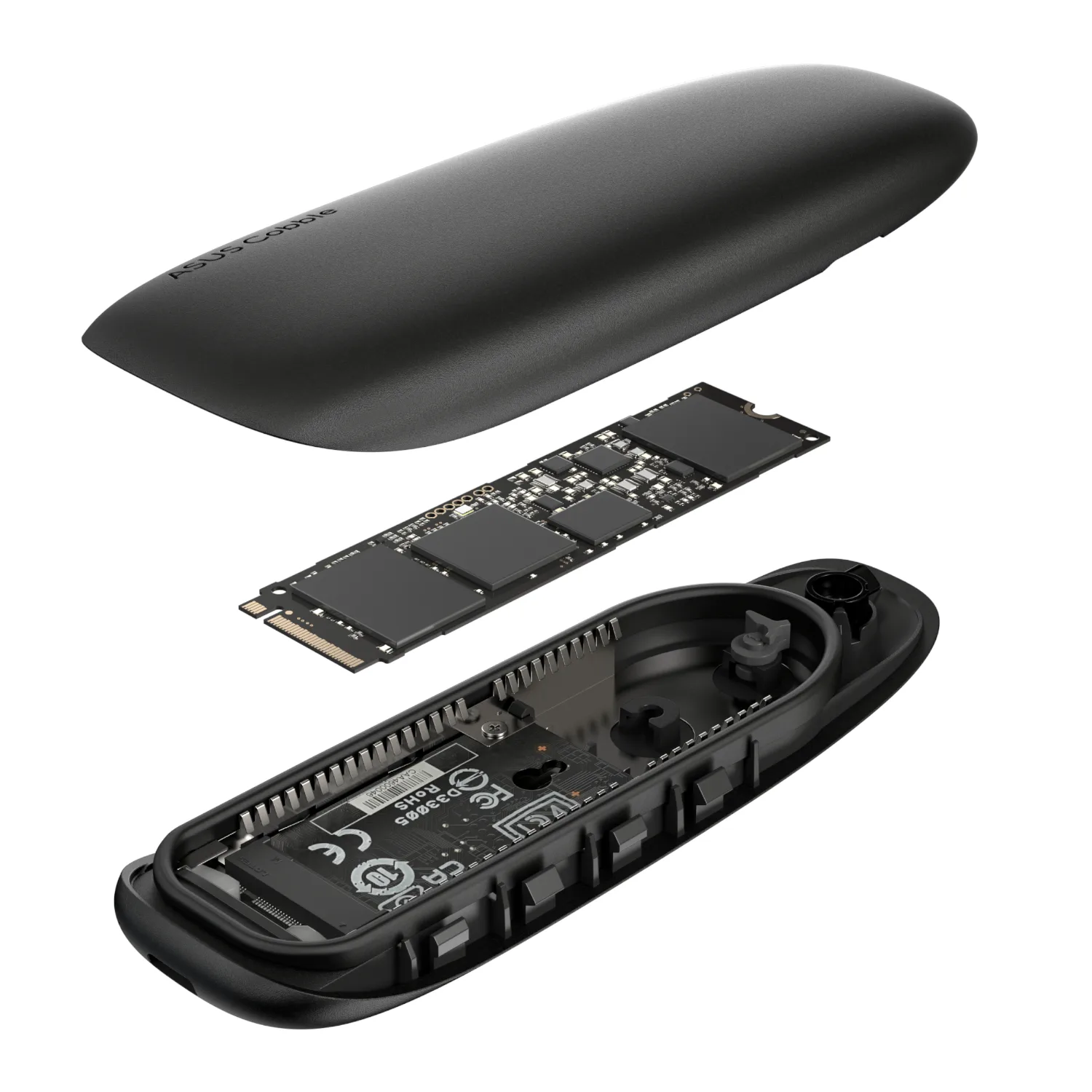 Asus Cobble M.2 SSD Enclosure - Black - Image 5