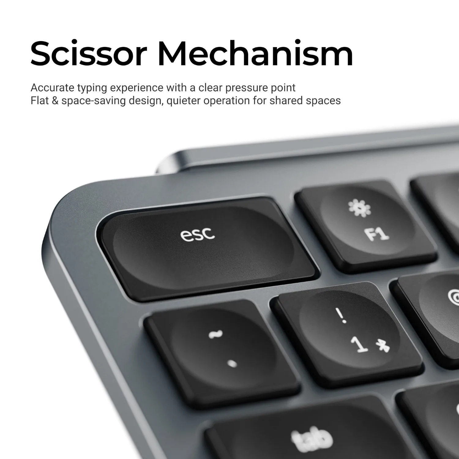 Keychron B1 Pro Ultra-Slim 75% Wireless Keyboard - Space Grey - Image 7