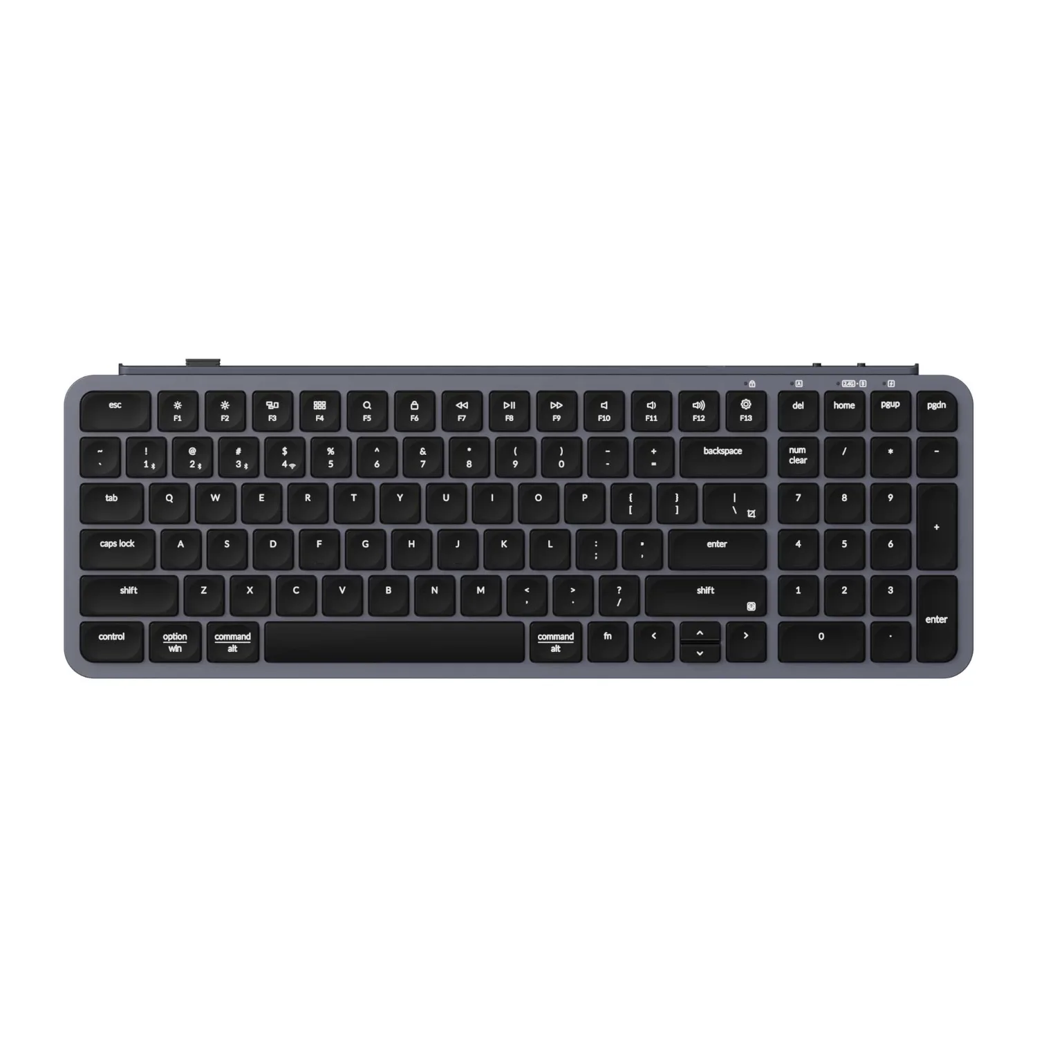 Keychron B2 Pro Ultra-Slim 96% Wireless Keyboard - Space Gray