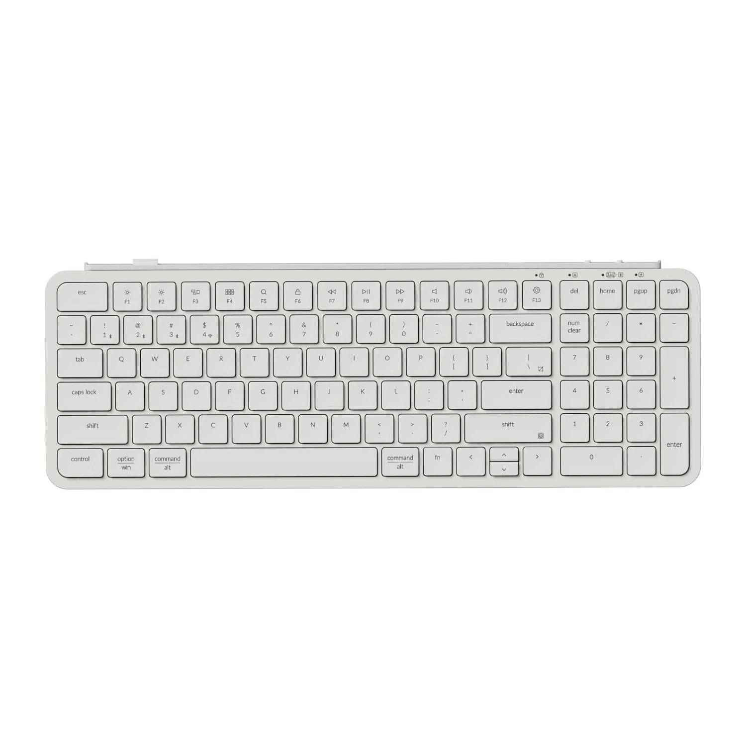 Keychron B2 Pro Ultra-Slim 96% Wireless Keyboard - Ivory White