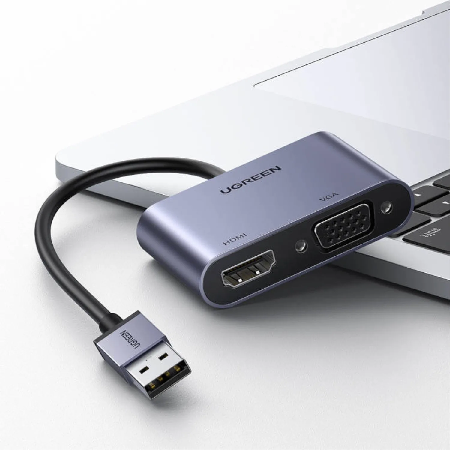 UGREEN CM449 USB-A to HDMI + VGA 1080P Display Adapter - Image 4