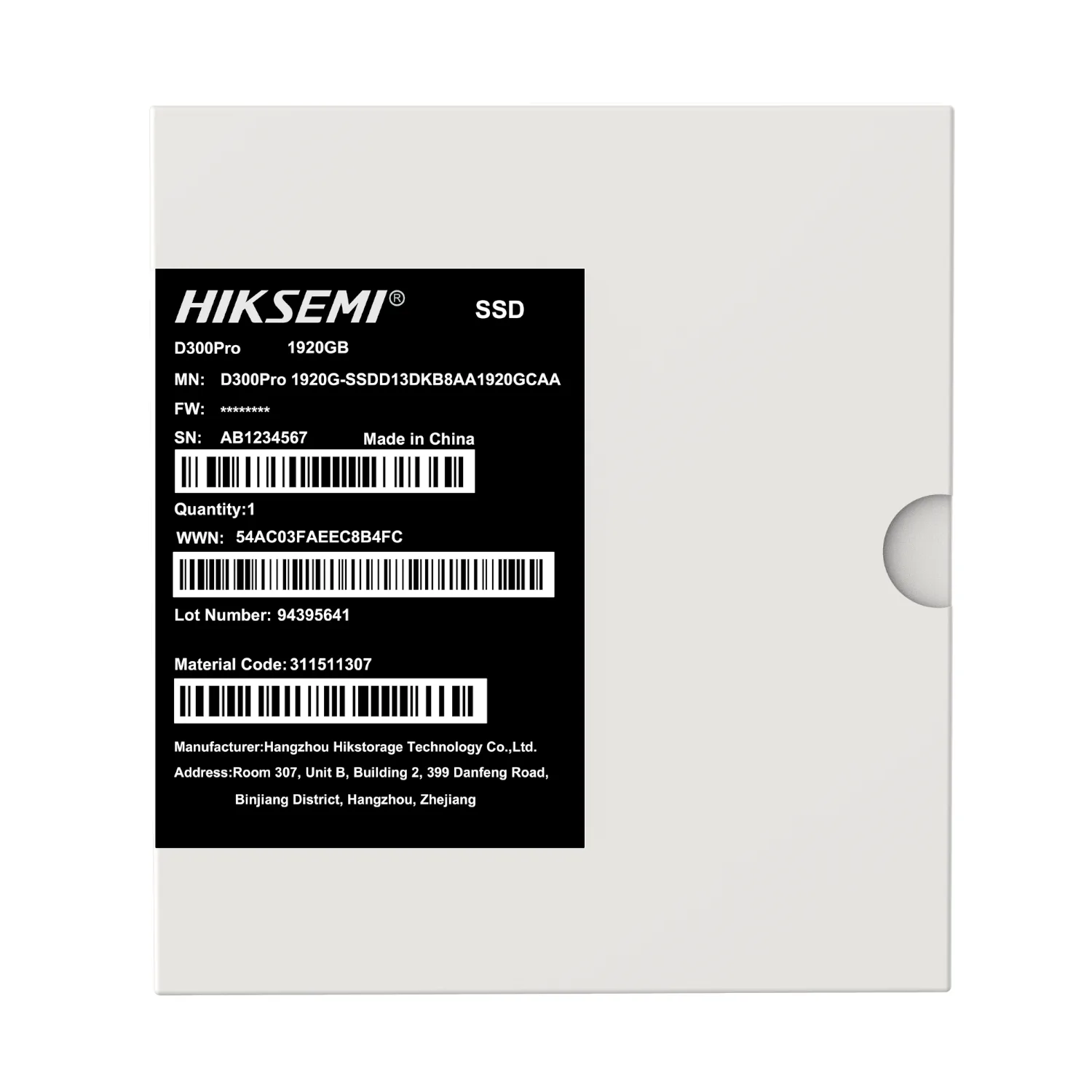 Hiksemi D300 PRO Tantalum Capacitor 1920GB SATA III Enterprise SSD - Image 4
