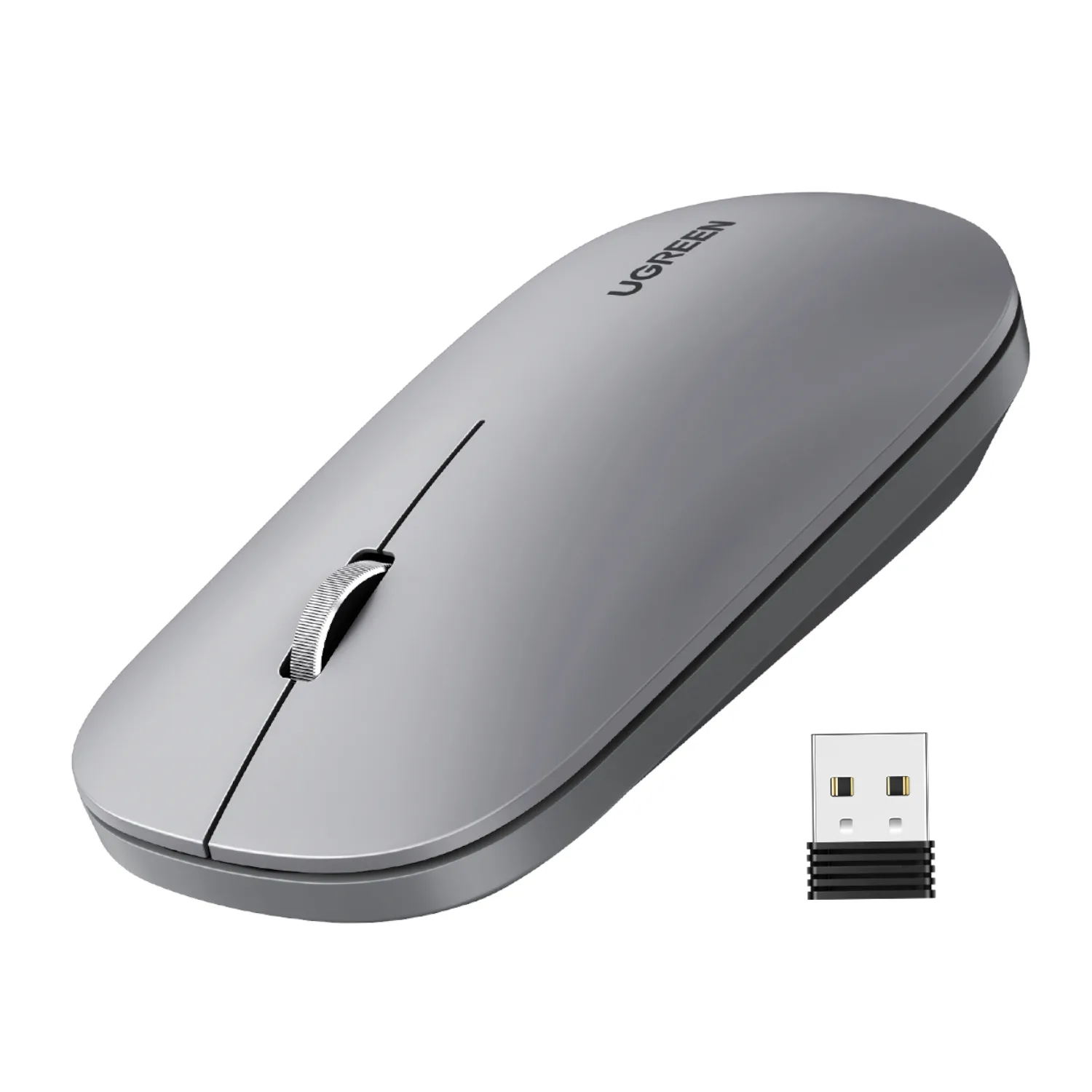 UGREEN Portable 2.4GHz Wireless Mouse - Grey