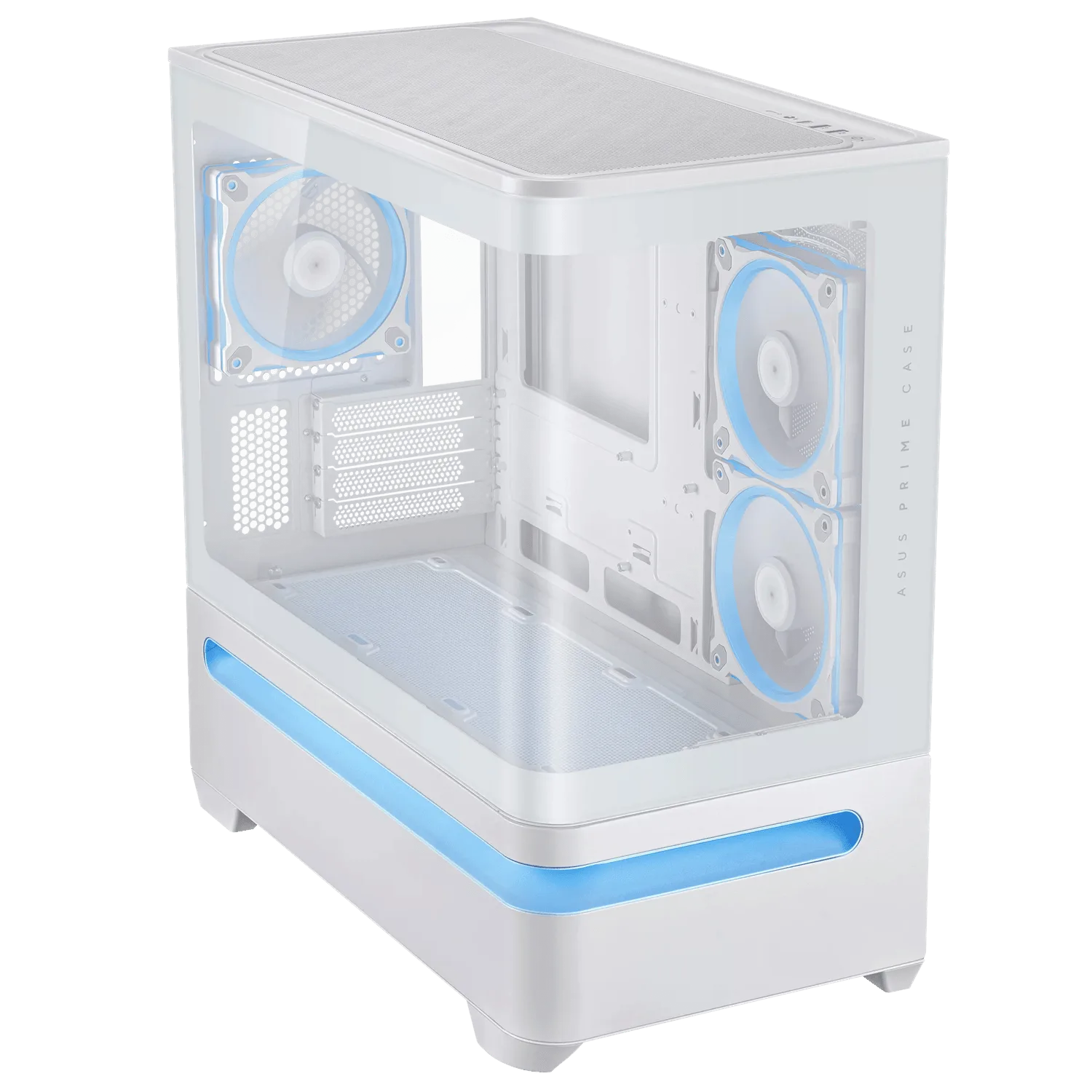 ASUS Prime AP202 ARGB mATX White Chassis - Image 2
