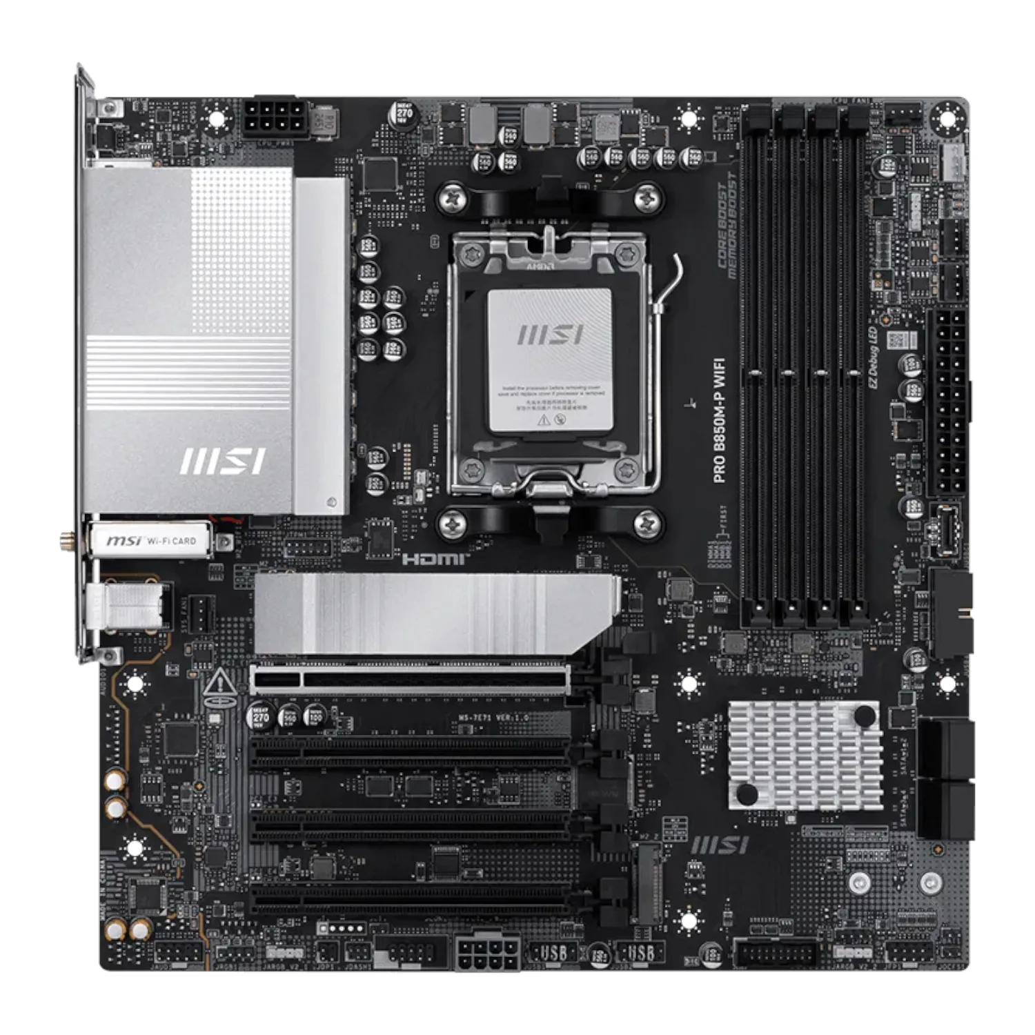 MSI PRO B850M-P WIFI AM5 mATX Motherboard - Image 2