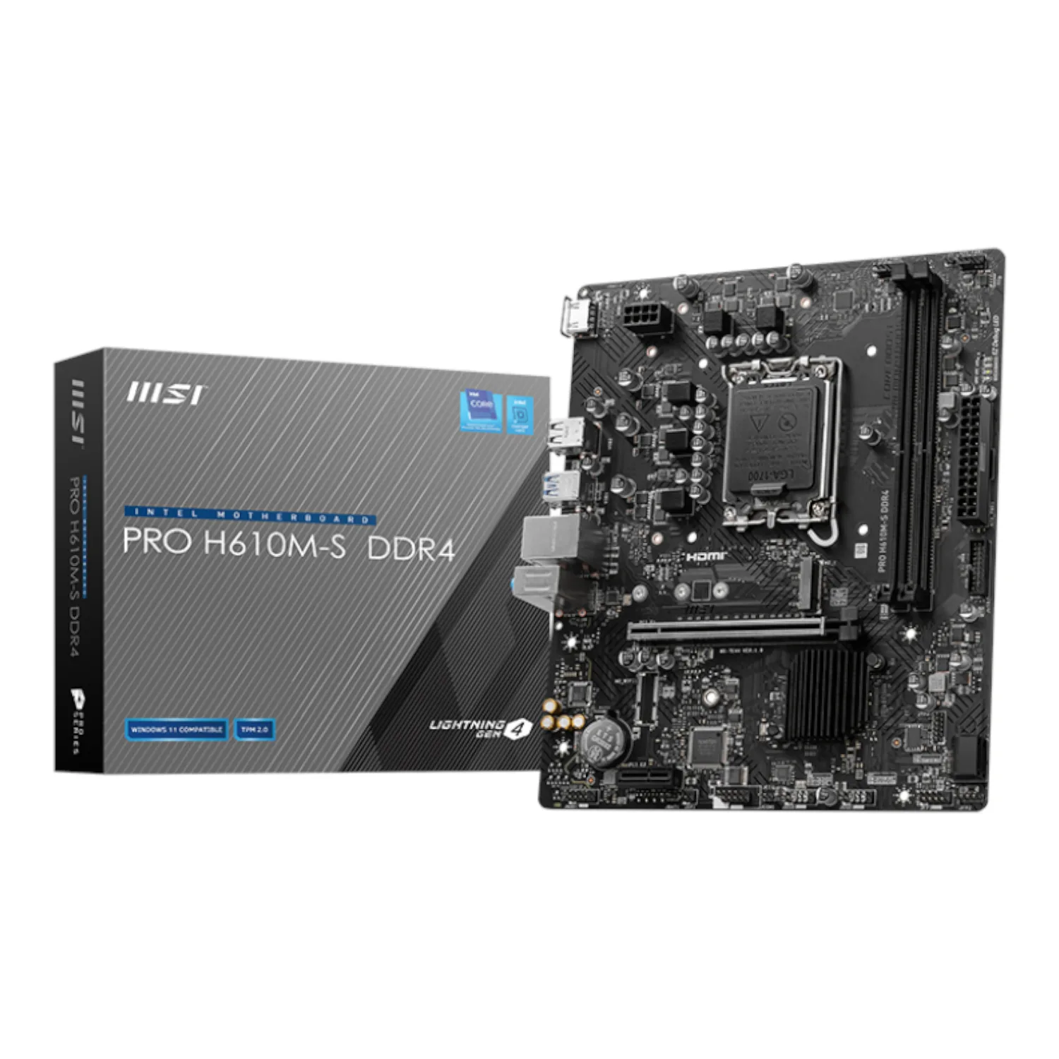 MSI H610M-S PRO LGA1700 M-ATX DDR4 Motherboard
