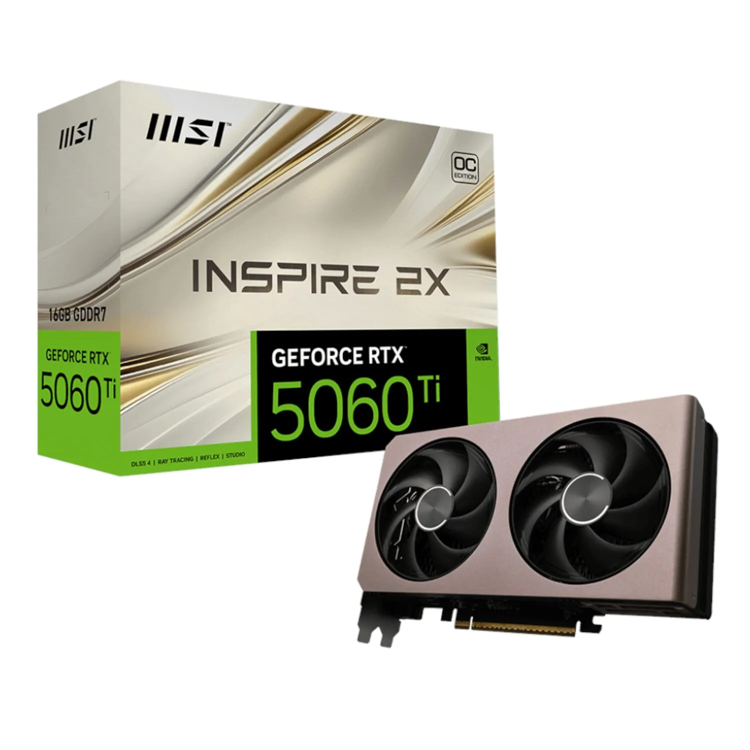 MSI GeForce RTX 5060 Ti 16GB INSPIRE 2X OC Graphics Card