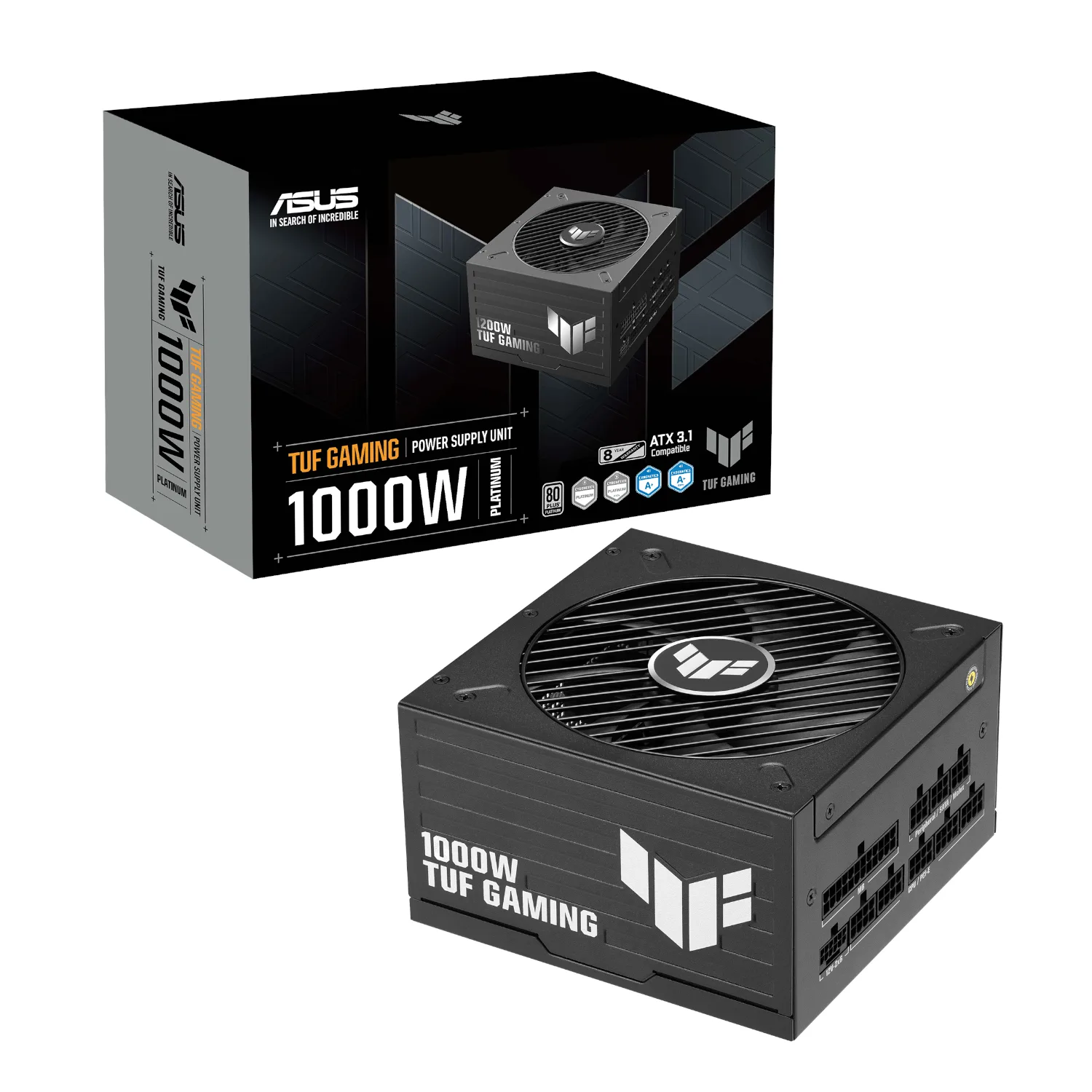 ASUS TUF Gaming 1000W 80 PLUS Platinum ATX 3.1 Modular Power Supply